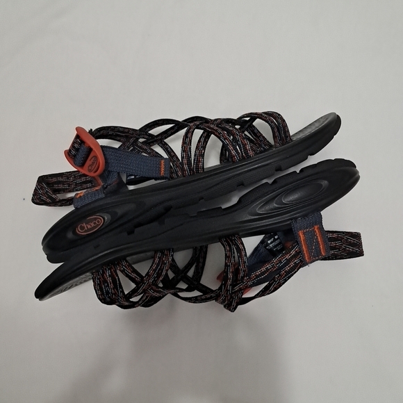 Chaco Black and Orange Strappy Sandals - Picture 4 of 11